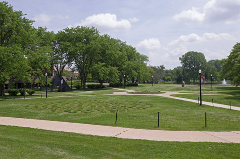 Lowden Hall lawn